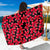 Red Plumeria Pattern Print Design PM025 Sarong Pareo Wrap-JORJUNE.COM