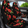 Red Rose Themed Print Universal Fit Car Seat Covers