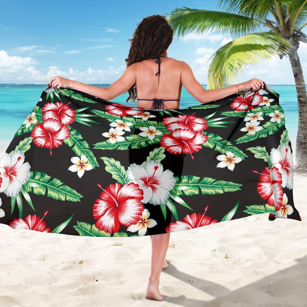 hawaiian flower tropical leaves Beach Sarong Pareo Wrap