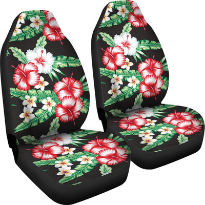 Hawaiian flower tropical leaves Universal Fit Car Seat Covers
