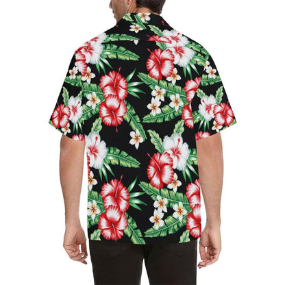 hawaiian flower tropical leaves Men Hawaii Shirt