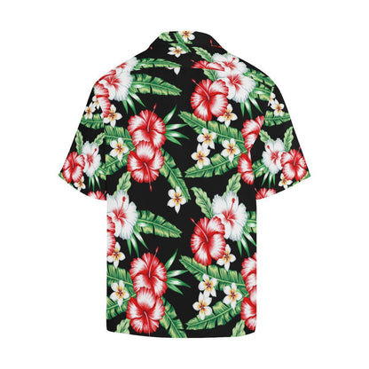 hawaiian flower tropical leaves Men Hawaii Shirt