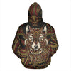 Red Wolf Tribal All Over Zip Up Hoodie