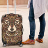 Red Wolf Tribal Luggage Cover Protector