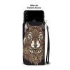 Red Wolf Tribal Wallet Phone Case