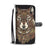 Red Wolf Tribal Wallet Phone Case