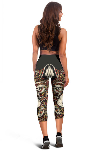 Red Wolf Tribal Women Capris