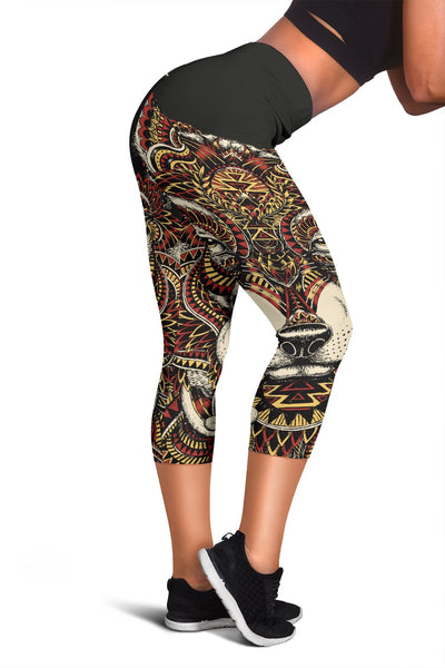 Red Wolf Tribal Women Capris