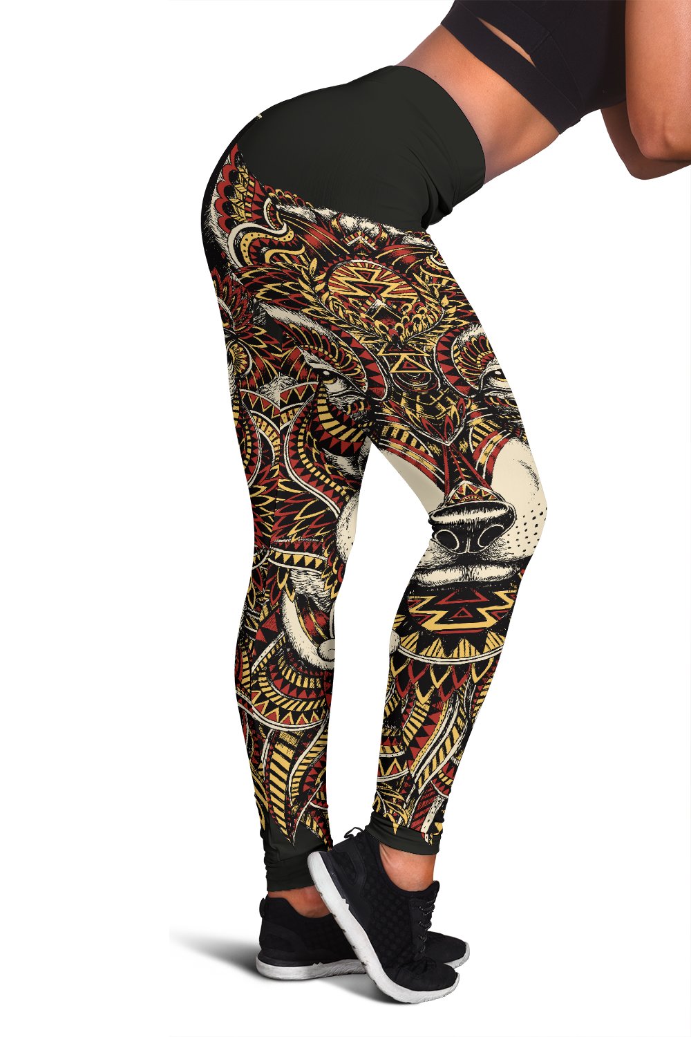 Red Wolf Tribal Women Leggings