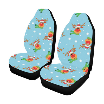 Reindeer cute Pattern Print Design 02 Car Seat Covers (Set of 2)-JORJUNE.COM