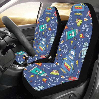 Robot Pattern Print Design A03 Car Seat Covers (Set of 2)-JORJUNE.COM