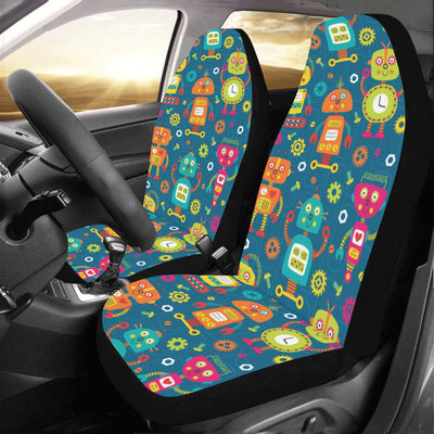 Robot Pattern Print Design A04 Car Seat Covers (Set of 2)-JORJUNE.COM