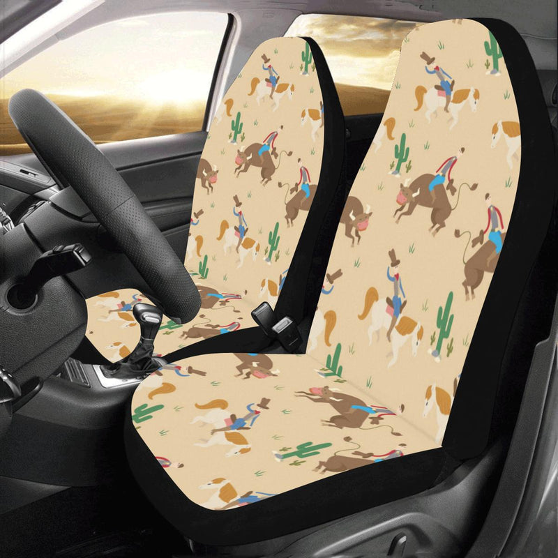 Rodeo Pattern Print Design A02 Car Seat Covers (Set of 2)-JORJUNE.COM