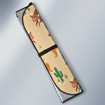 Rodeo Pattern Print Design A02 Car Sun Shades-JORJUNE.COM
