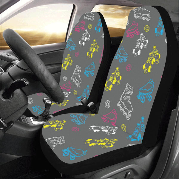 Roller skate Pattern Print Design A02 Universal Fit Car Seat Covers ...