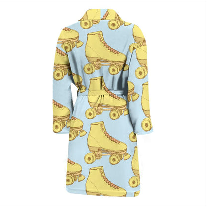 Roller skate Pattern Print Design A03 Men Bathrobe-JORJUNE.COM