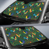 Rooster Pattern Print Design A01 Car Sun Shades-JORJUNE.COM
