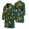 Rooster Pattern Print Design A01 Men Bathrobe-JORJUNE.COM