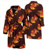 Rooster Pattern Print Design A04 Men Bathrobe-JORJUNE.COM