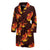 Rooster Pattern Print Design A04 Men Bathrobe-JORJUNE.COM