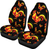 Rooster Print Themed Universal Fit Car Seat Covers