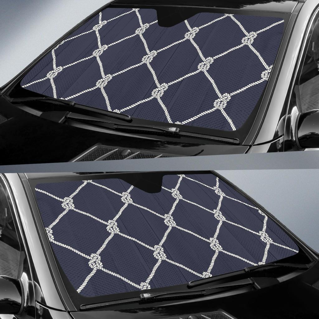 Rope Pattern Print Design A02 Car Sun Shades-JORJUNE.COM