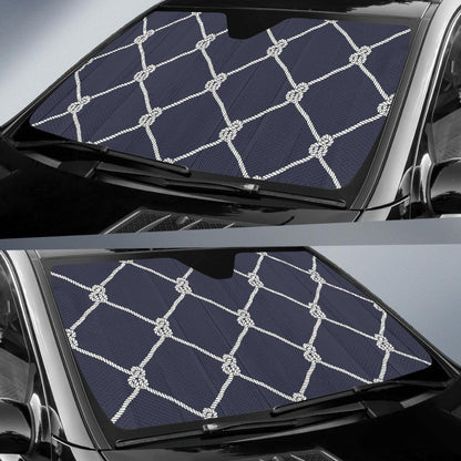Rope Pattern Print Design A02 Car Sun Shades-JORJUNE.COM