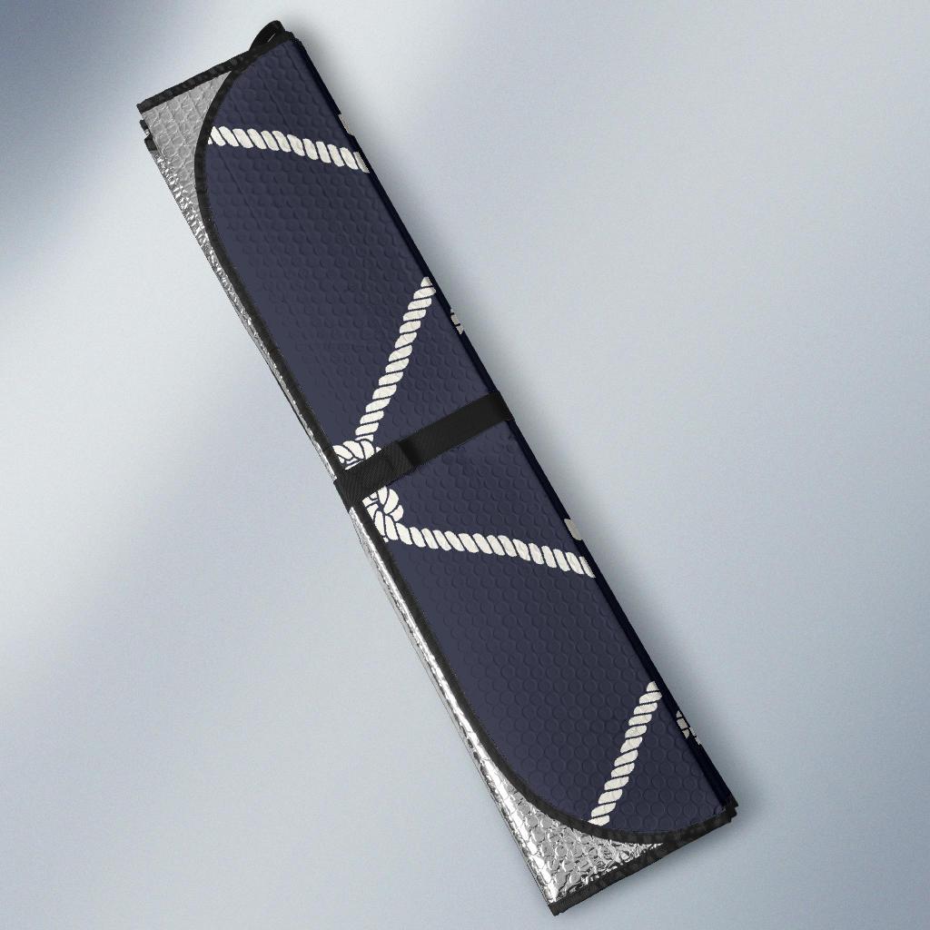 Rope Pattern Print Design A02 Car Sun Shades-JORJUNE.COM