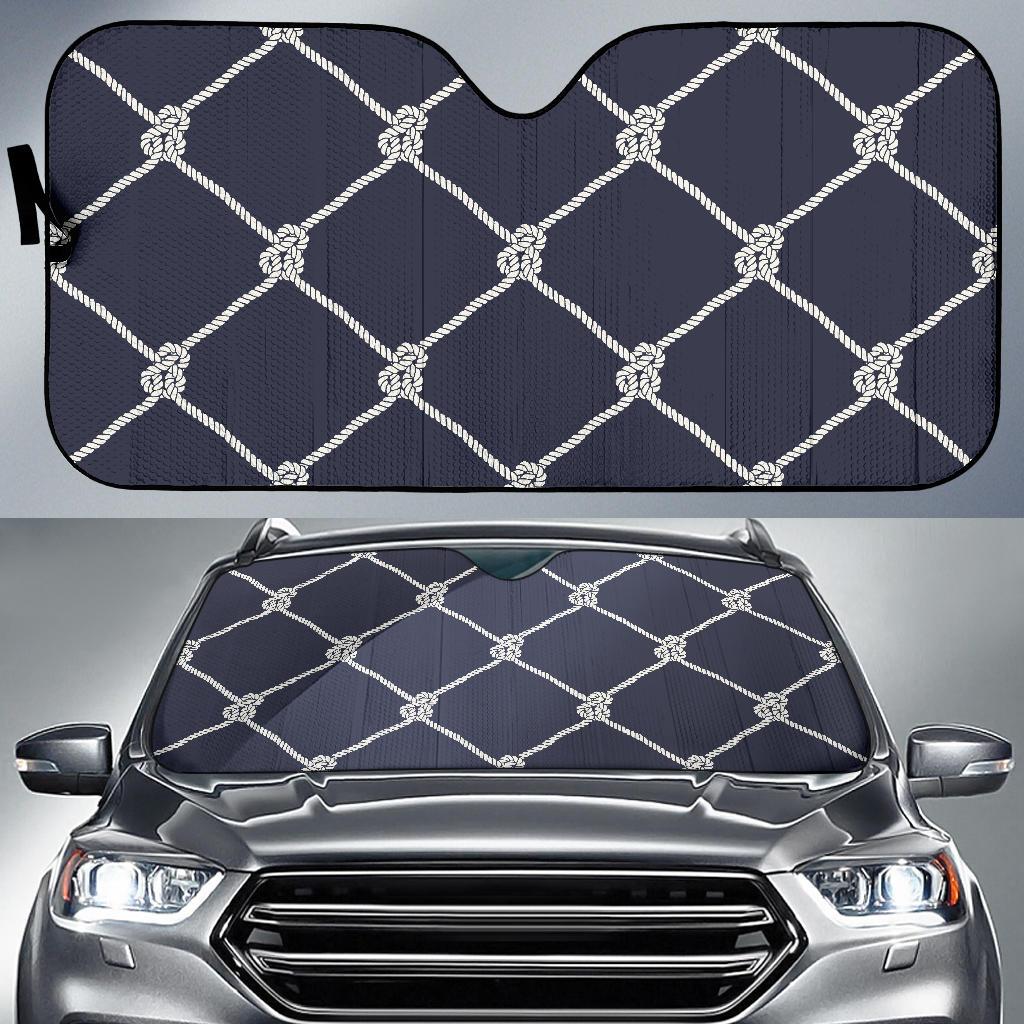 Rope Pattern Print Design A02 Car Sun Shades-JORJUNE.COM