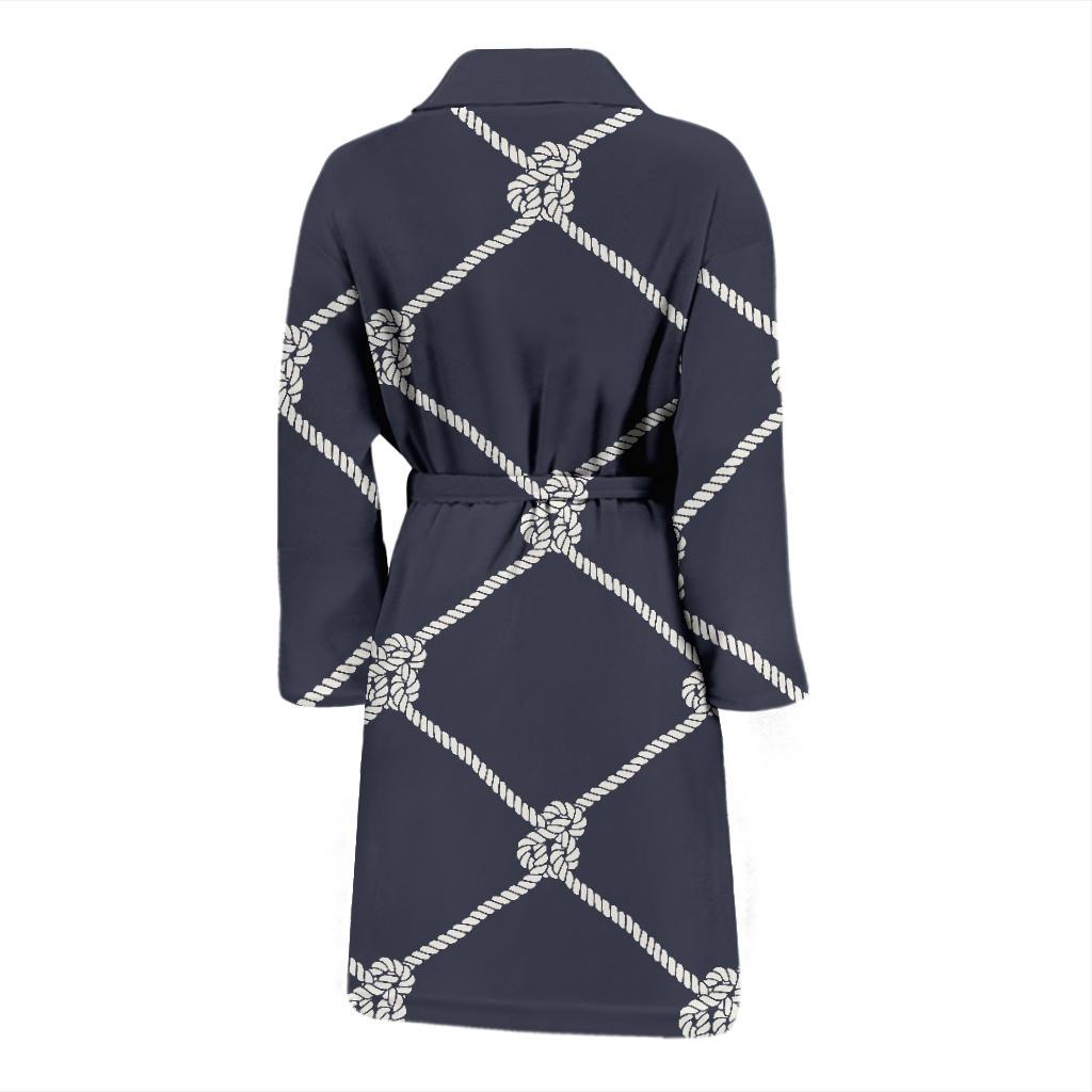 Rope Pattern Print Design A02 Men Bathrobe-JORJUNE.COM