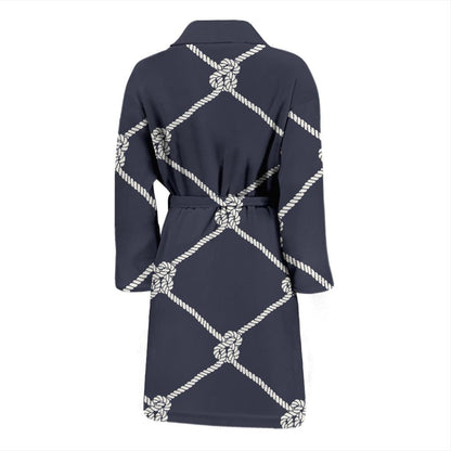 Rope Pattern Print Design A02 Men Bathrobe-JORJUNE.COM