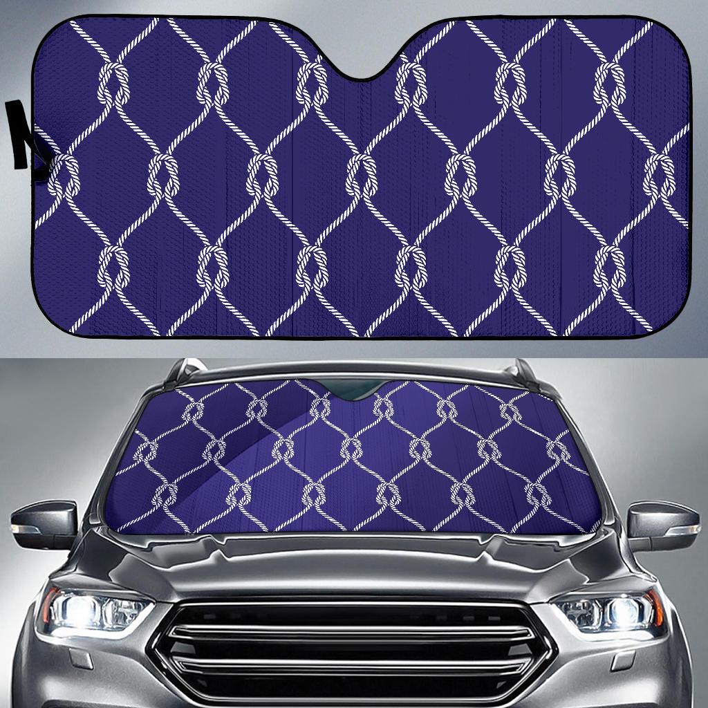 Rope Pattern Print Design A03 Car Sun Shades-JORJUNE.COM