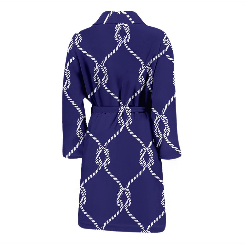 Rope Pattern Print Design A03 Men Bathrobe-JORJUNE.COM