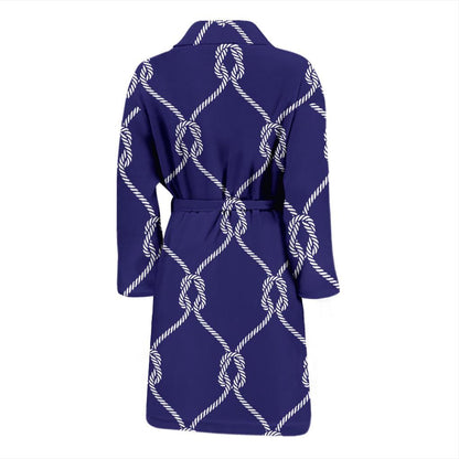 Rope Pattern Print Design A03 Men Bathrobe-JORJUNE.COM