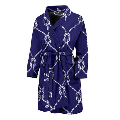 Rope Pattern Print Design A03 Men Bathrobe-JORJUNE.COM