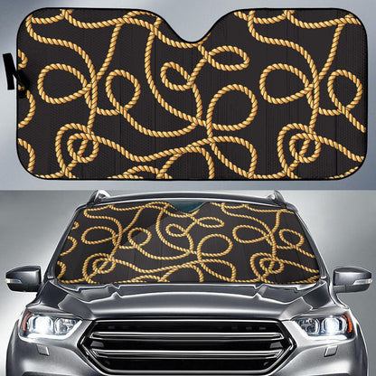 Rope Pattern Print Design A04 Car Sun Shades-JORJUNE.COM