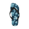 Rose Blue Pattern Print Design RO014 Flip Flops-JorJune