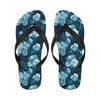 Rose Blue Pattern Print Design RO014 Flip Flops-JorJune