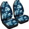 Rose Blue Pattern Print Design RO014 Universal Fit Car Seat Covers-JorJune