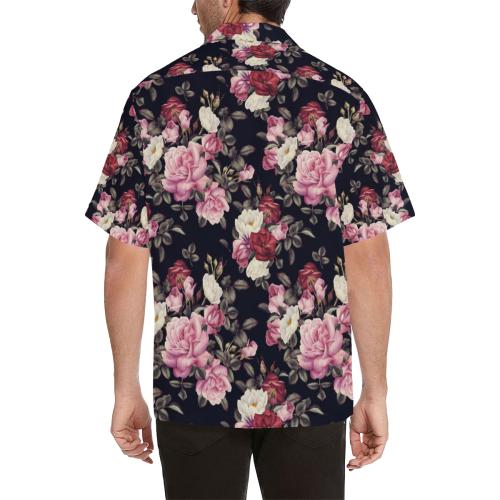 Rose Pattern Men Hawaiian Shirt