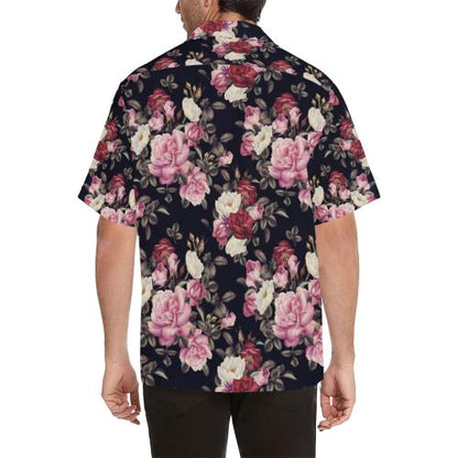 Rose Pattern Men Hawaiian Shirt