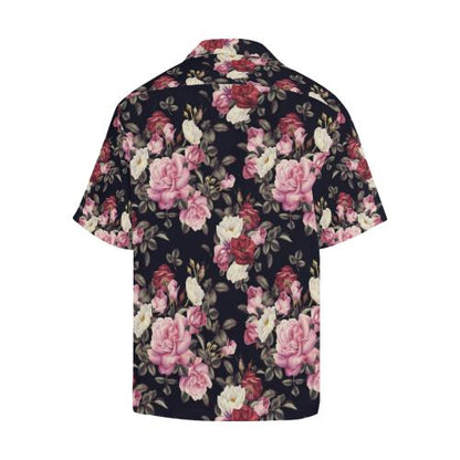 Rose Pattern Men Hawaiian Shirt