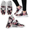 Rose Pattern Mesh Knit Sneakers Shoes