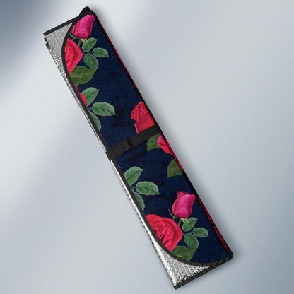 Rose Pattern Print Design A04 Car Sun Shades-JORJUNE.COM