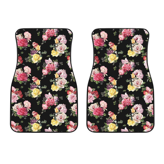 Rose Pattern Print Design RO010 Car Floor Mats-JORJUNE.COM
