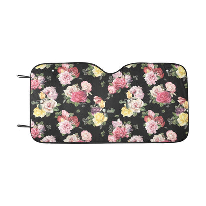 Rose Pattern Print Design RO010 Car Sun Shade-JorJune