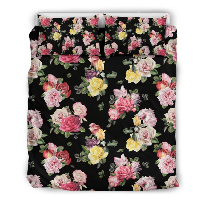 Rose Pattern Print Design RO010 Duvet Cover Bedding Set-JORJUNE.COM