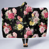 Rose Pattern Print Design RO010 Hooded Blanket-JORJUNE.COM