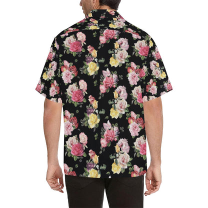 Rose Pattern Print Design RO010 Men Hawaiian Shirt-JorJune