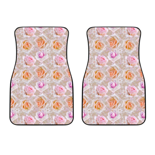 Rose Pattern Print Design RO011 Car Floor Mats-JORJUNE.COM